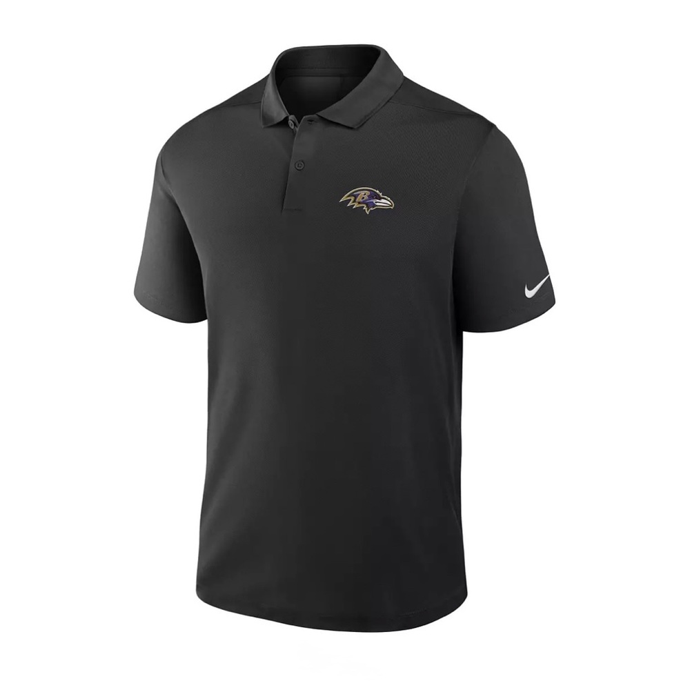 NWT Nike Men's Baltimore Ravens Black Dri-FIT Victory Polo